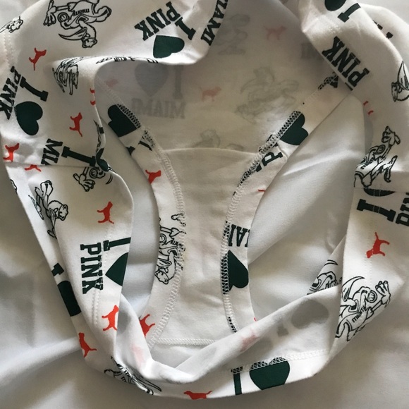 Pink Victoria’s Secret University of Miami panties - Picture 5 of 6